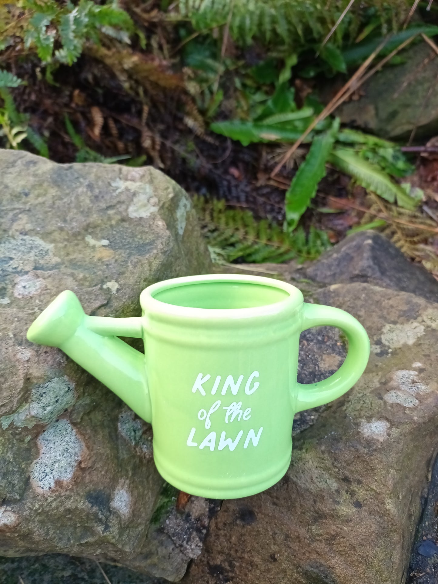 King of the Lawn Teapot Mug
