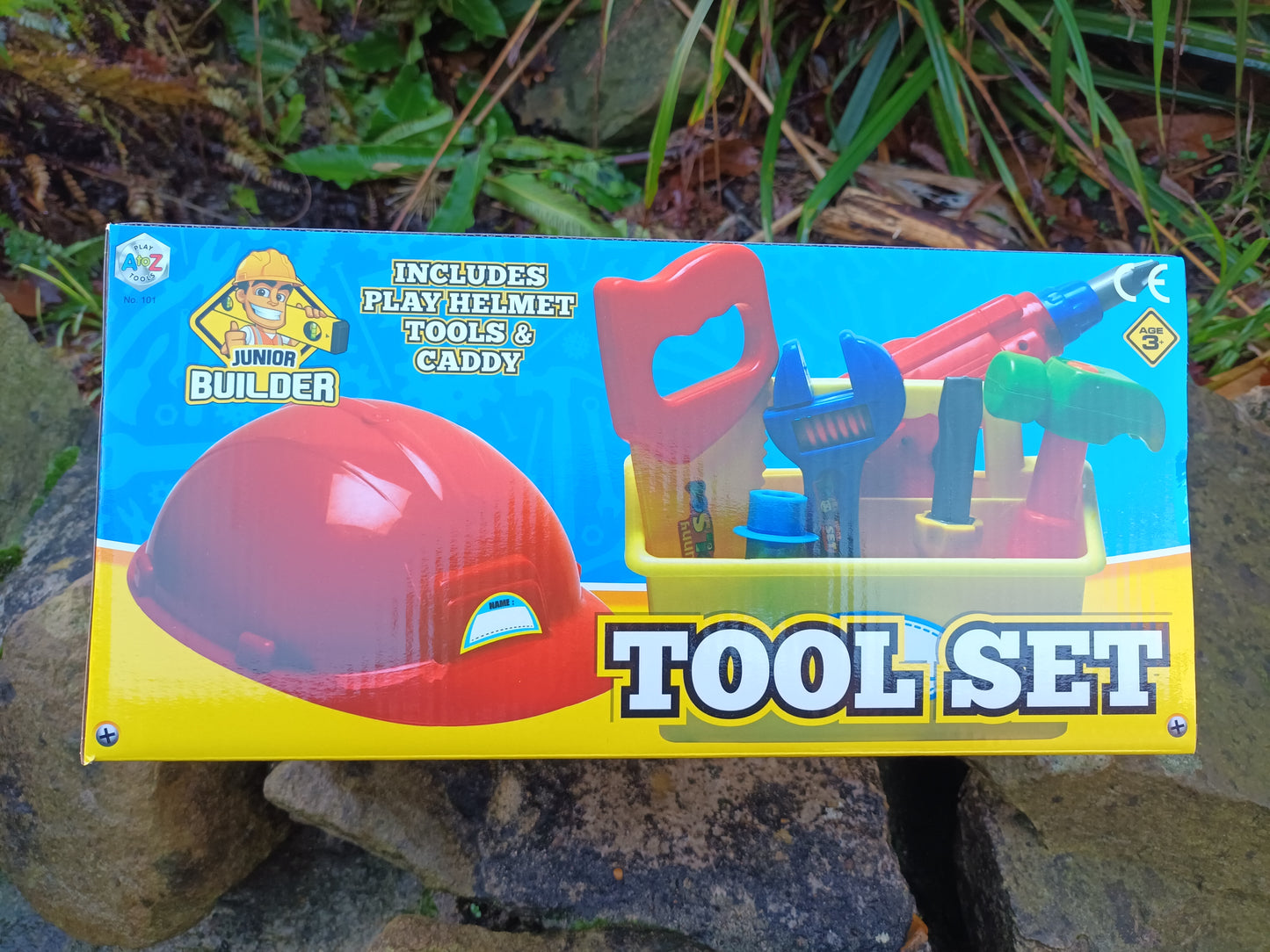 Tool Set with Caddy and Plastic Helmet