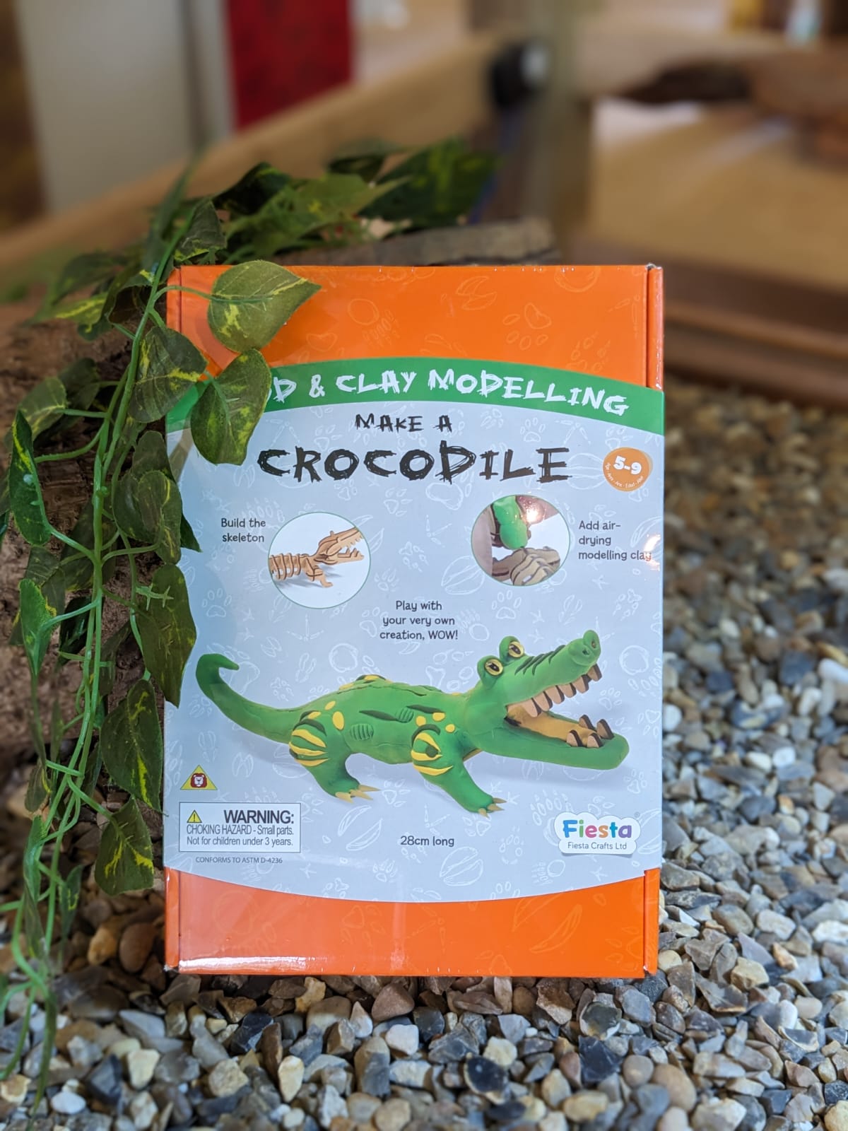 Make a Crocodile - Wood and Clay Modelling