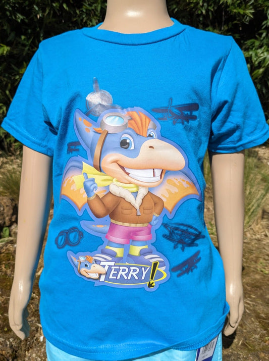 Terry the Pterosaur T-Shirt - Blue
