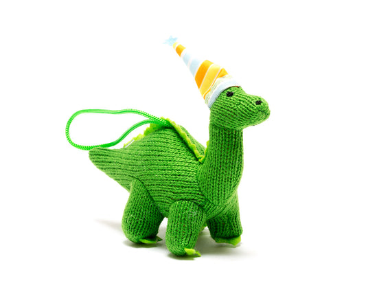 Diplodocus With Party Hat Decoration