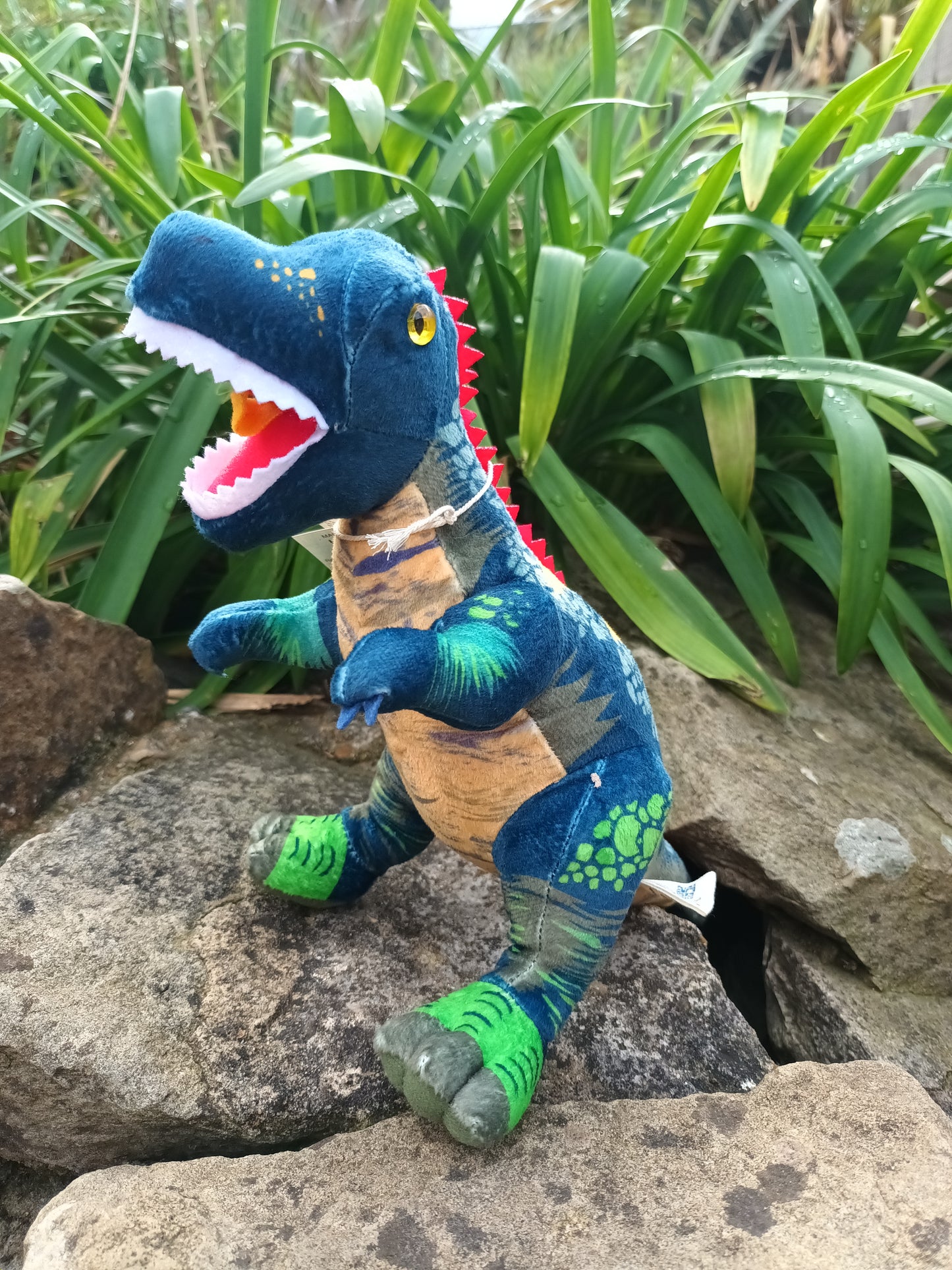 Mighty Dinos - Blue T-Rex Soft Toy