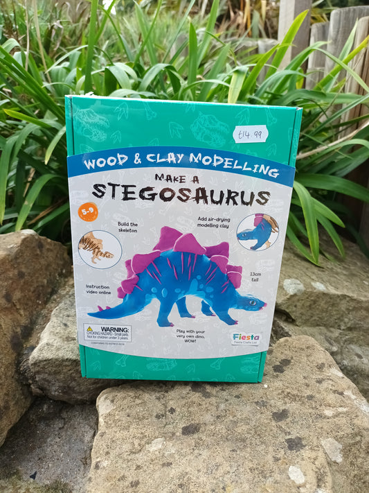 Make a Stegosaurus - Wood and Clay Modelling