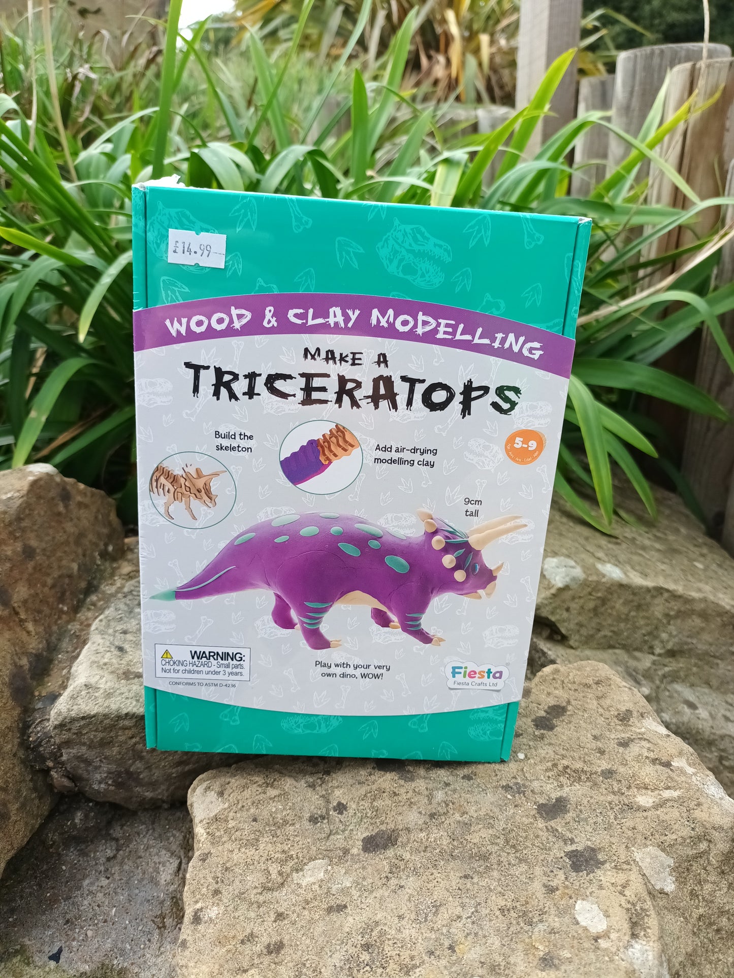 Make a Triceratops - Wood and Clay Modelling